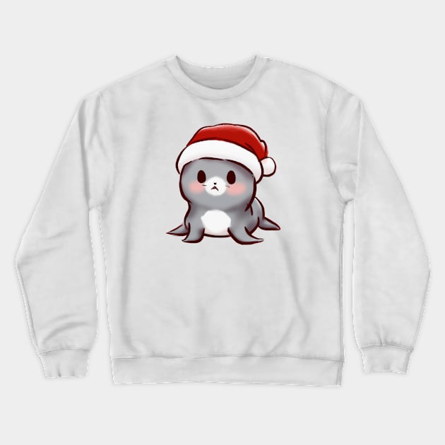 Cute Seal Drawing Crewneck Sweatshirt by Play Zoo